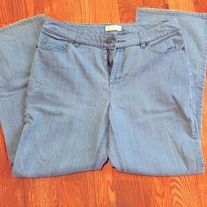 Christopher Banks light blue jeans with slightly flared leg